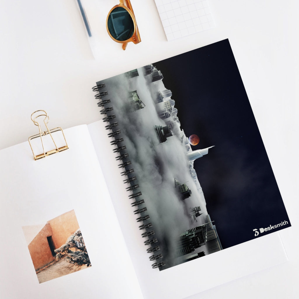 Dystopia Spiral Notebook - Ruled Line Desksmith