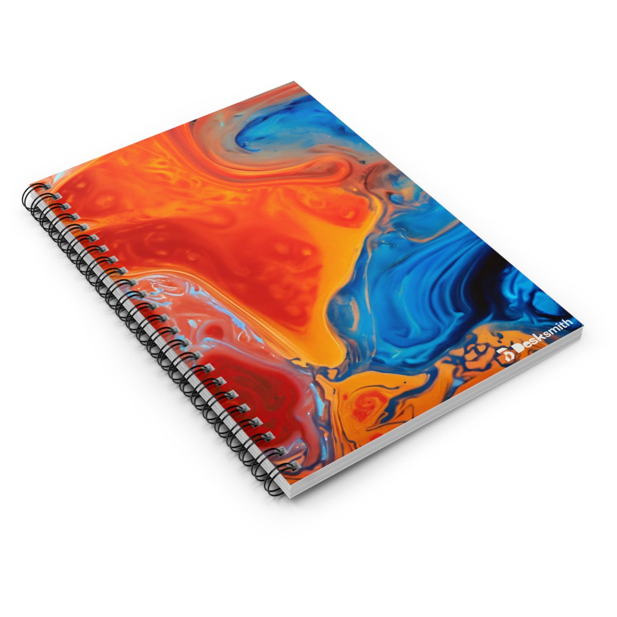 Orange Spiral Notebook - Ruled Line Desksmith