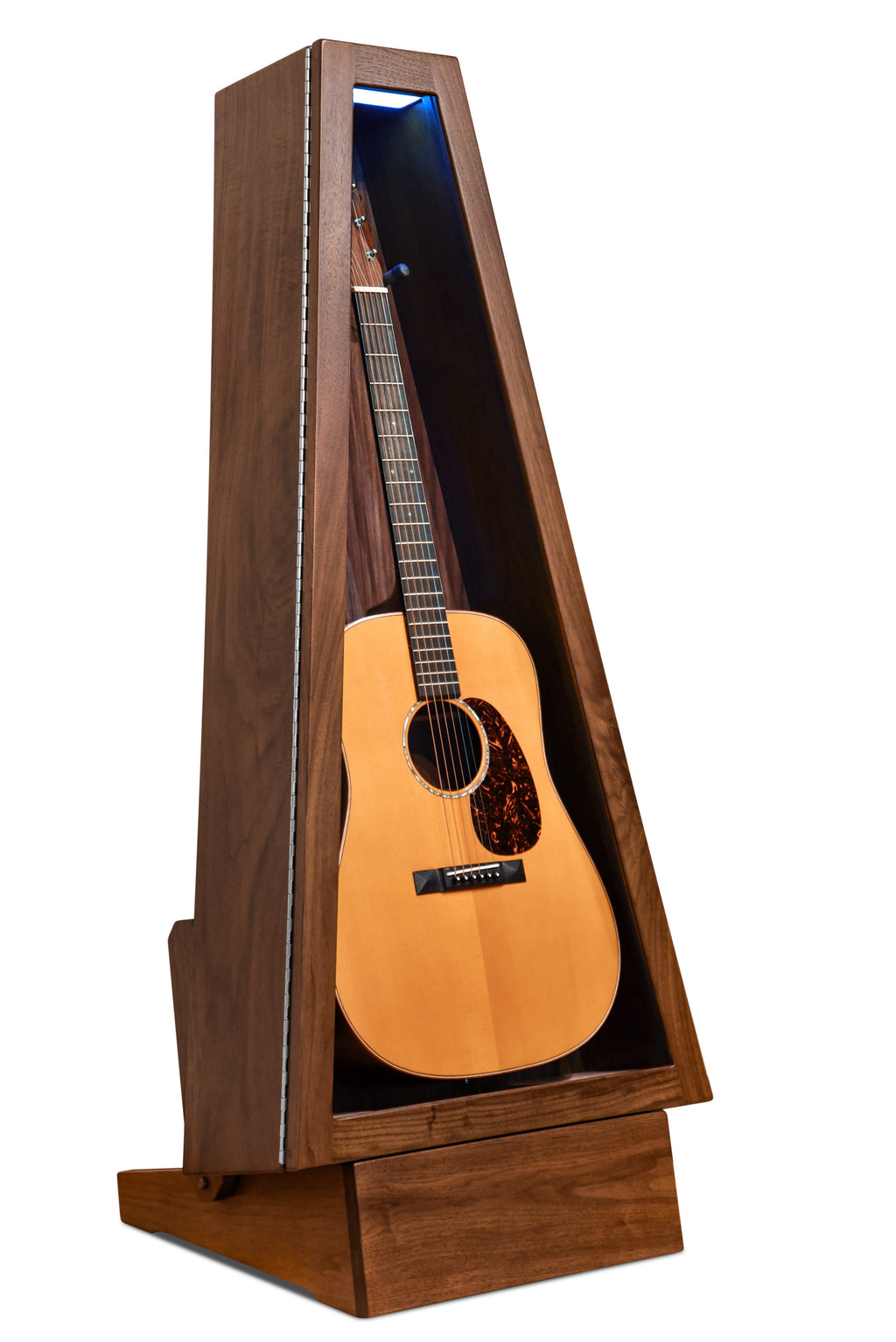 ClimaStand Triangle Humidor with Base - Walnut Acoustic Remedy Cases