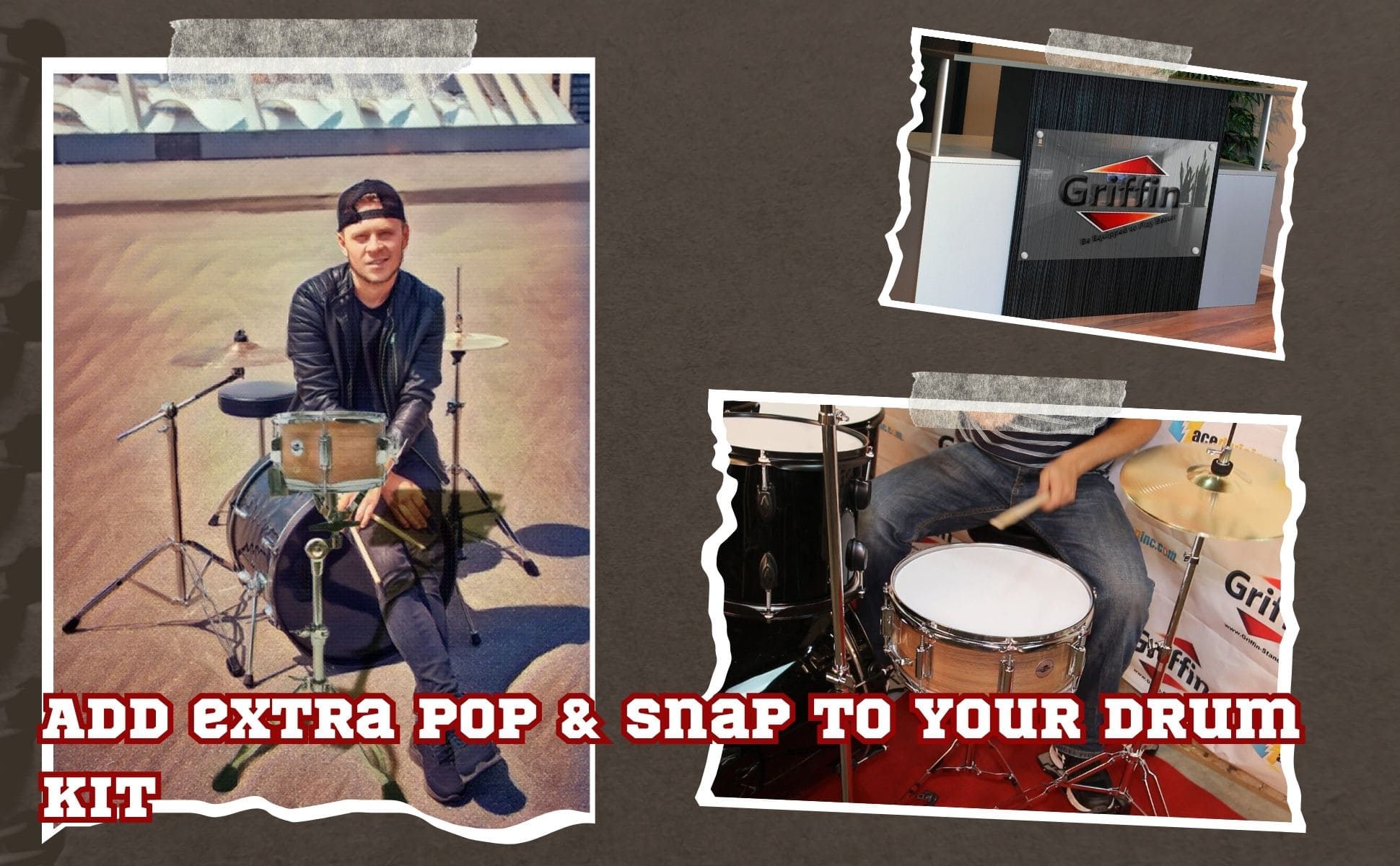 Popcorn Soprano Snare Drum by GRIFFIN | Acoustic Firecracker 10"x6" Poplar Wood Shell with Oakwood PVC | Mini Concert Marching Percussion Musical Instrument with Snare Throw Off, Drummers Key & Head GeekStands.com