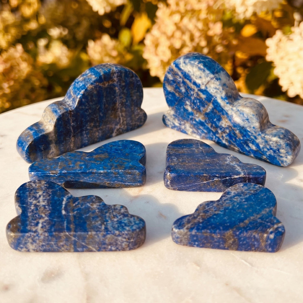 Lapis Lazuli Cloud Shape Carving (Mixed Sizes) Amazing Crystals