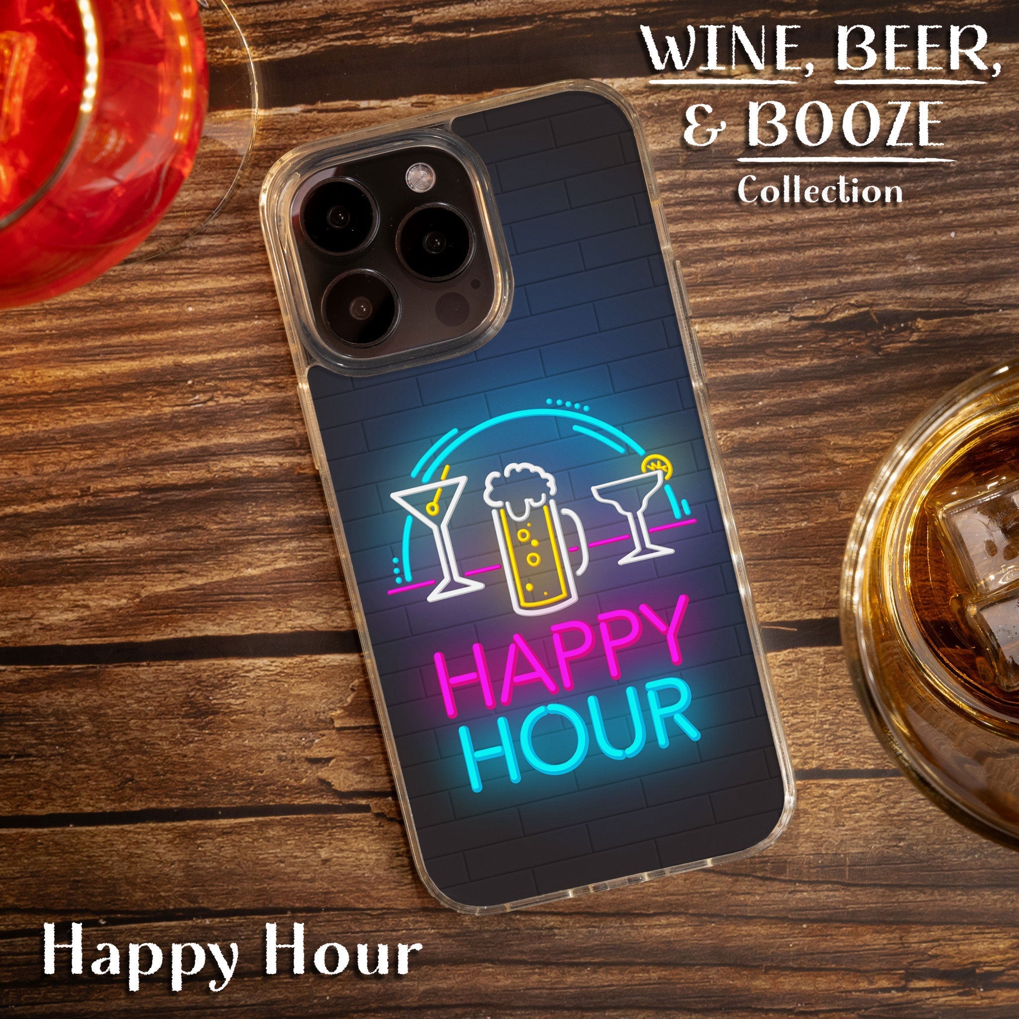 Wine, Beer, & Booze HD Apple iPhone 14 Series Mag-Safe Phone Case Affinity Bands