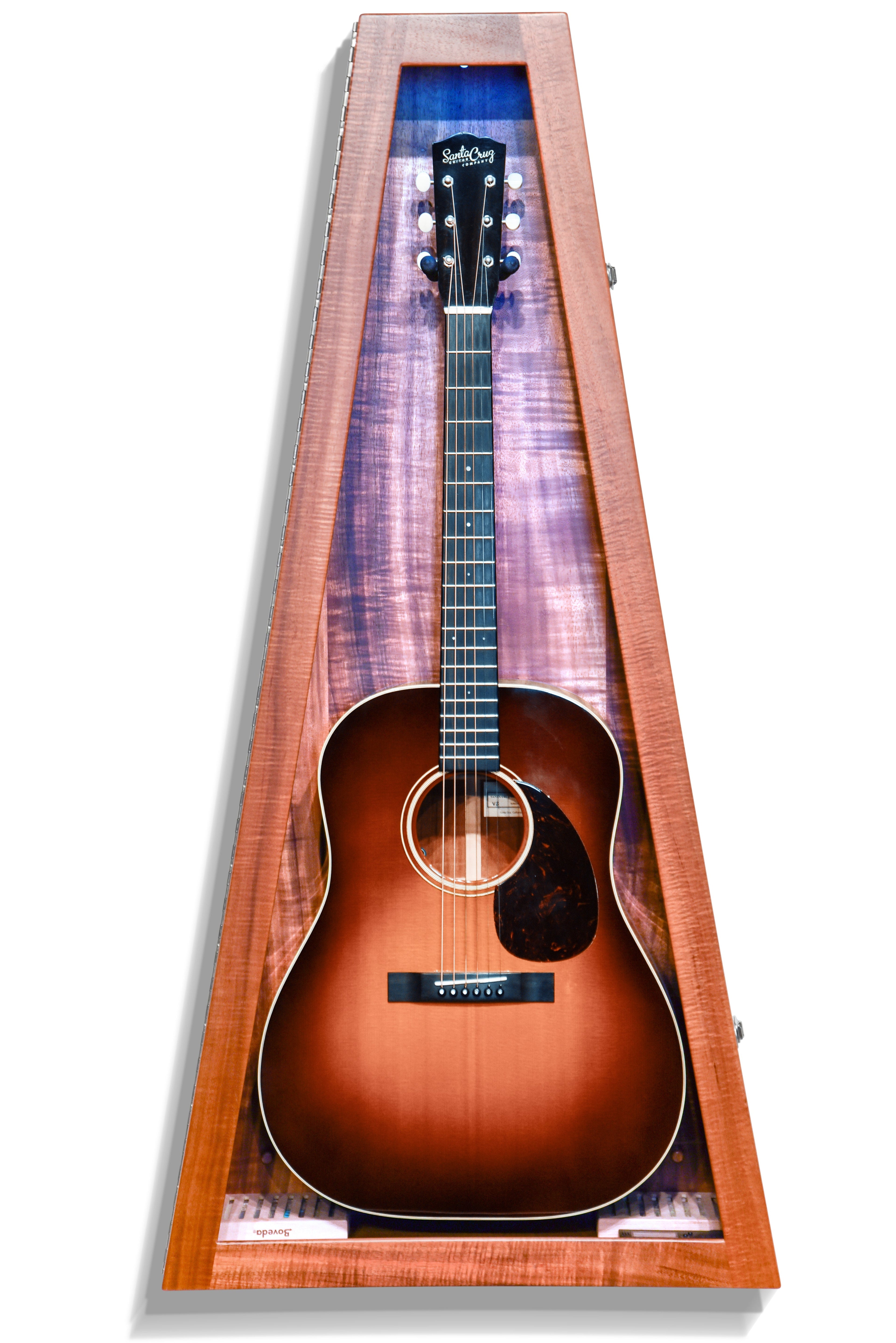ClimaCase Triangle Humidor - Koa Acoustic Remedy Cases