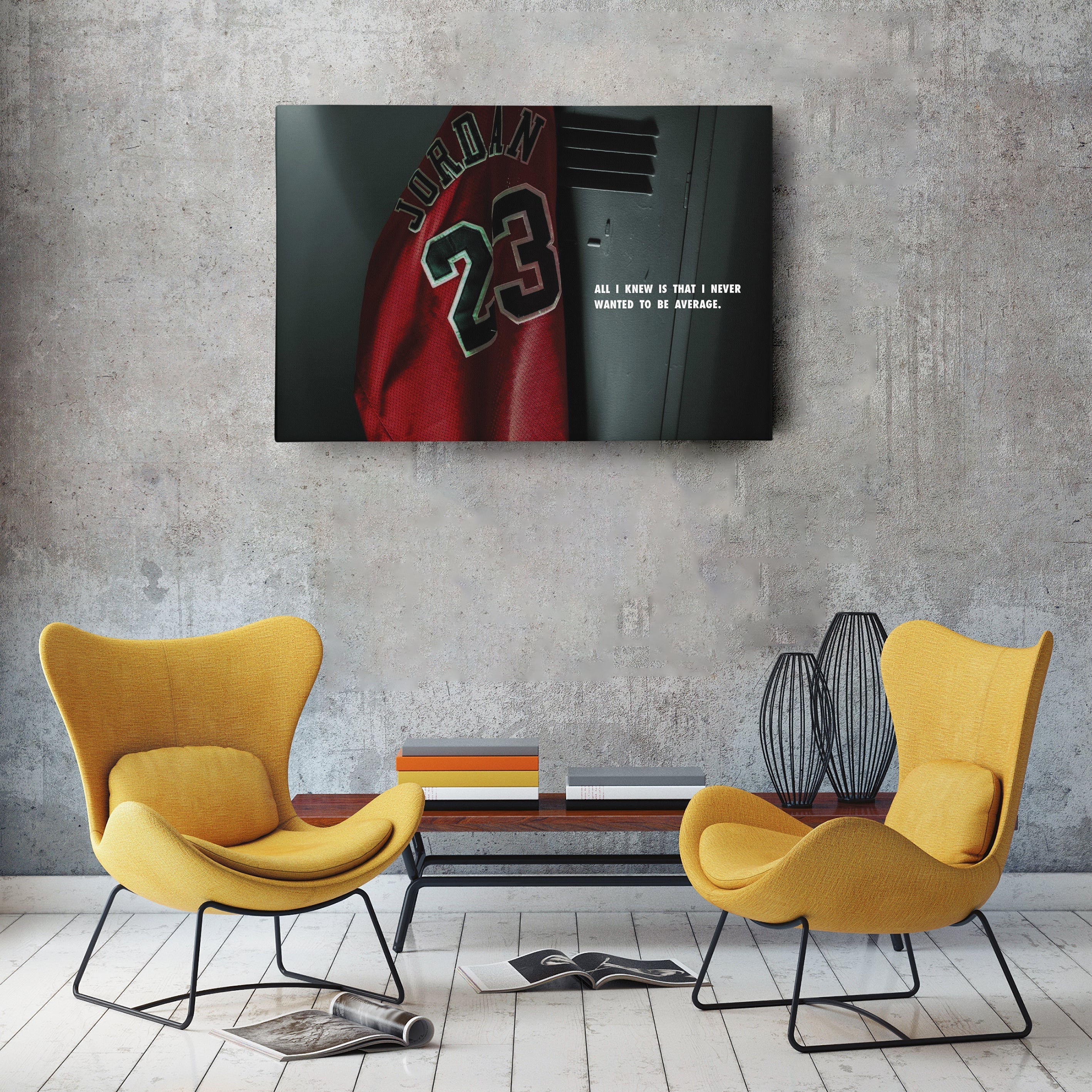 Michael Jordan Jersey Locker Room Canvas Poster – Wall Art Decor CanvasBlackArt