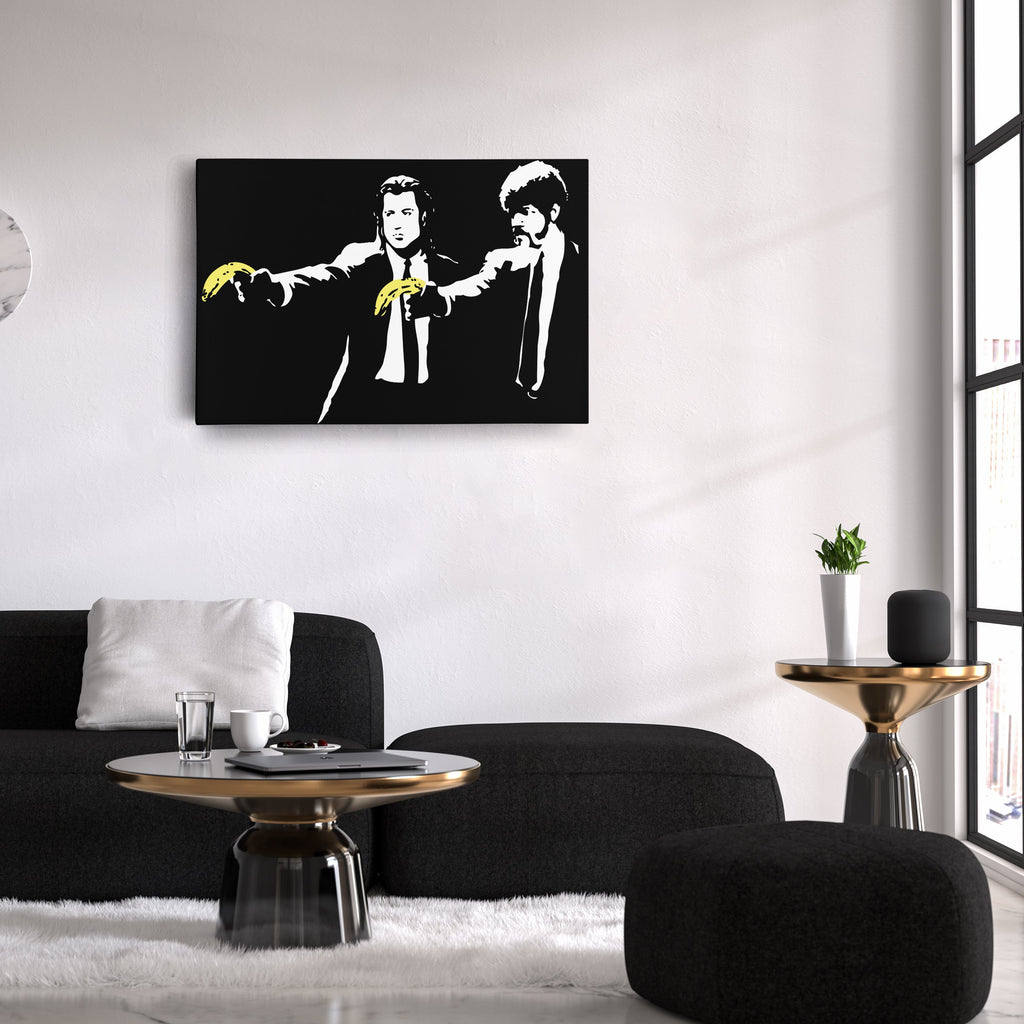 Pulp Fiction Banana Canvas – Funny Movie Wall Art CanvasBlackArt