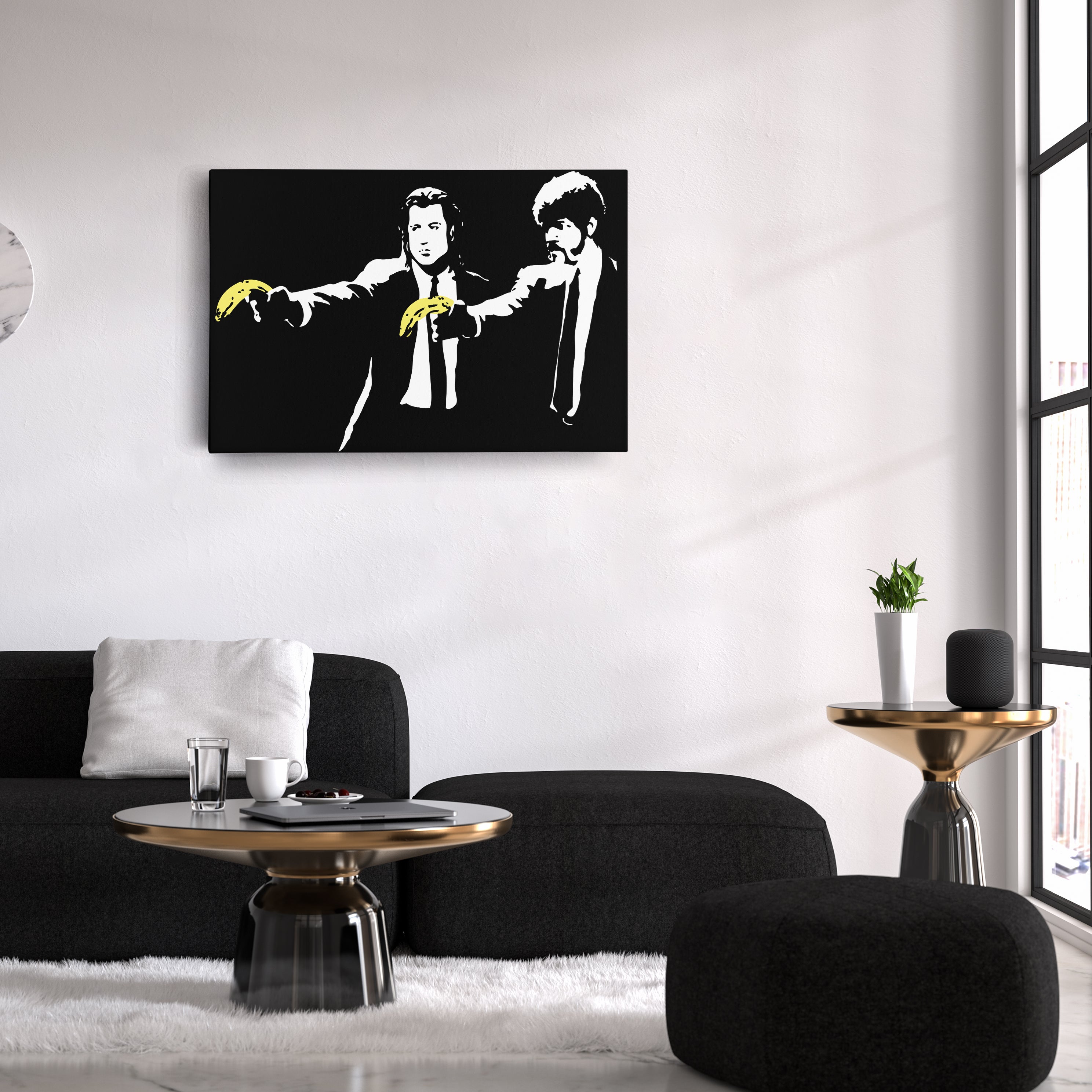 Pulp Fiction Banana Canvas – Funny Movie Wall Art CanvasBlackArt