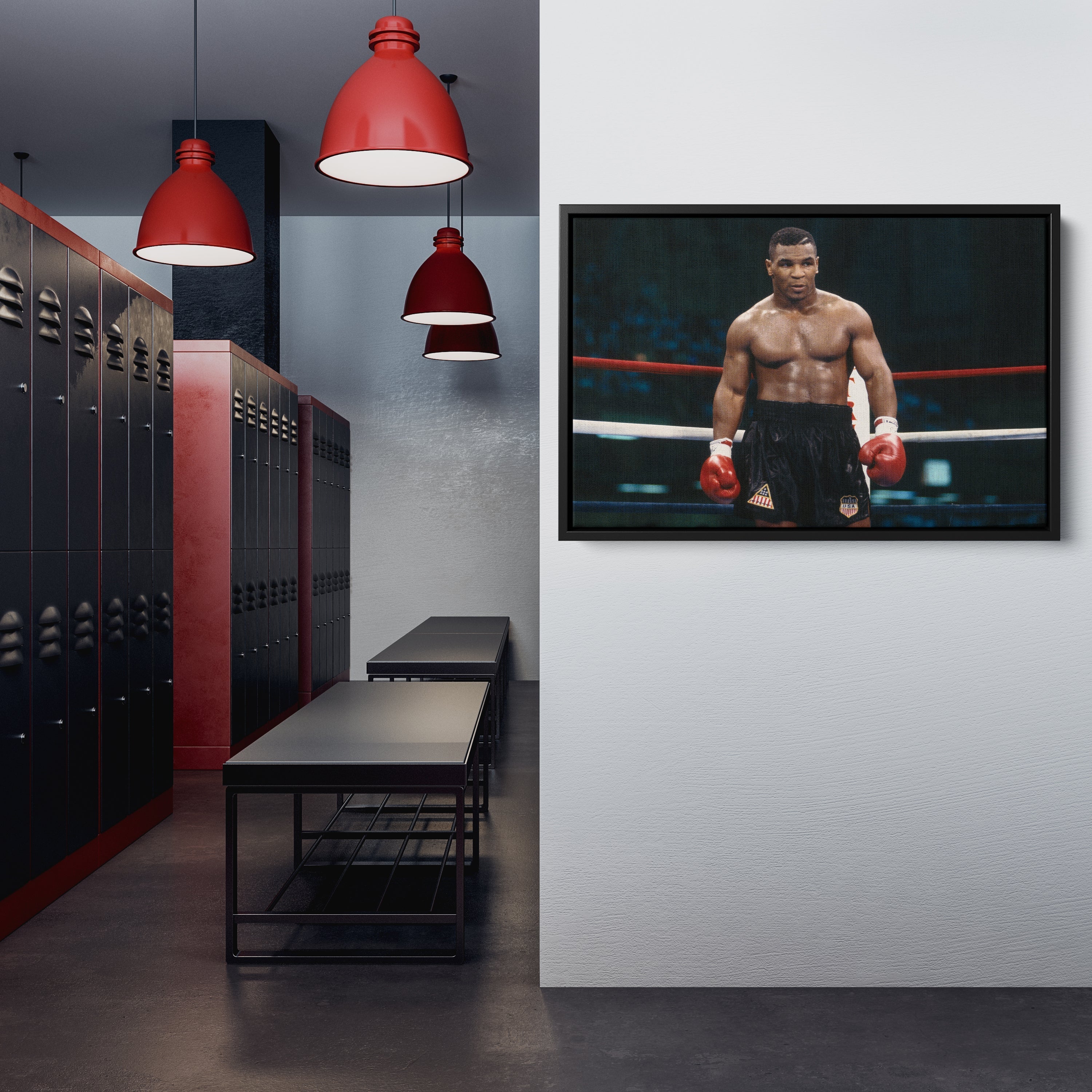 Mike Tyson Canvas – Iron Mike Boxing Wall Art Print CanvasBlackArt