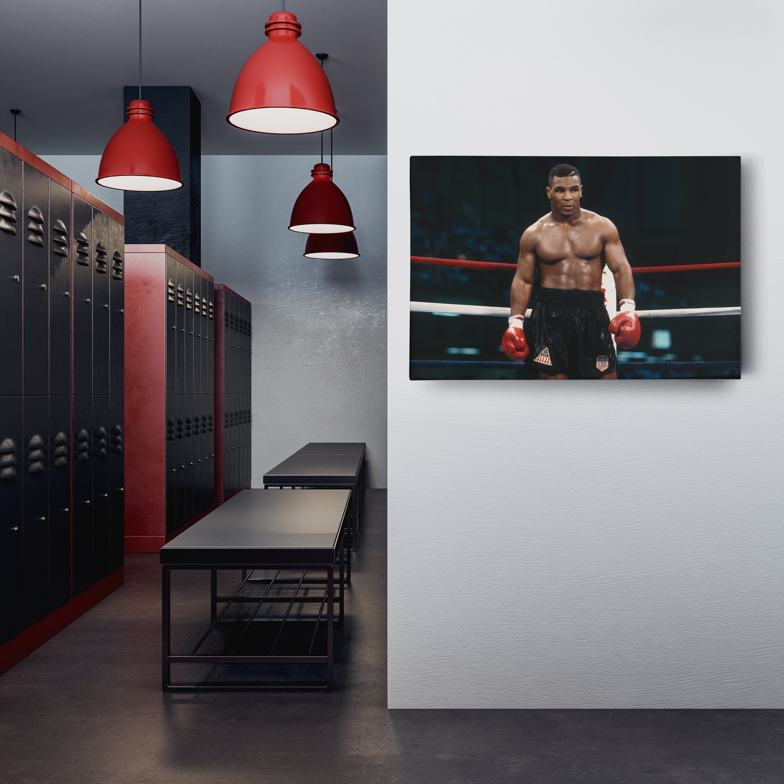 Mike Tyson Canvas – Iron Mike Boxing Wall Art Print CanvasBlackArt