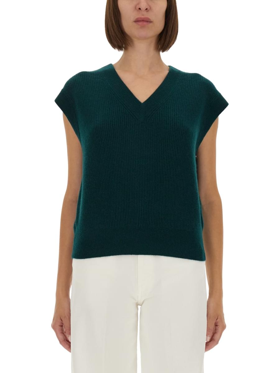 Guest In Residence Women Ribbed Knit Vest Luosophy