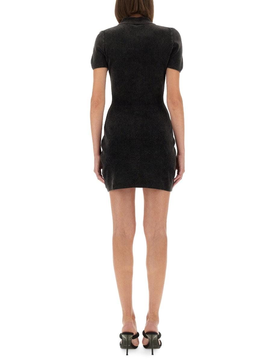 Alexander Wang Women Mini Dress With Polo Collar Luosophy