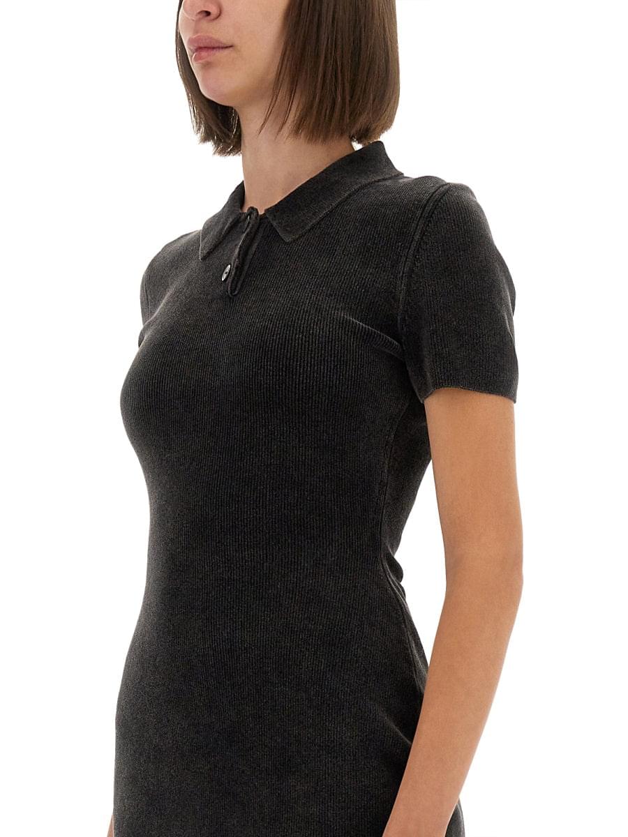 Alexander Wang Women Mini Dress With Polo Collar Luosophy