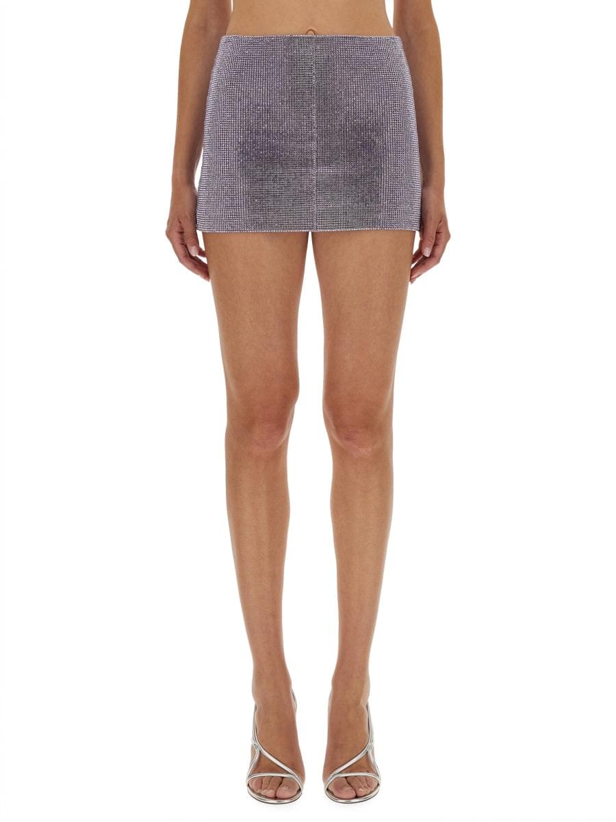 Self-Portrait Women Metal Mesh Skirt Luosophy