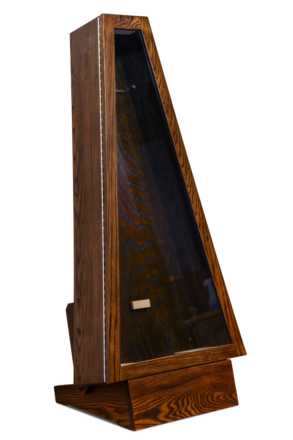 ClimaStand Triangle Humidor with Base - Northern White Ash with Rich Tobacco Stain Acoustic Remedy Cases