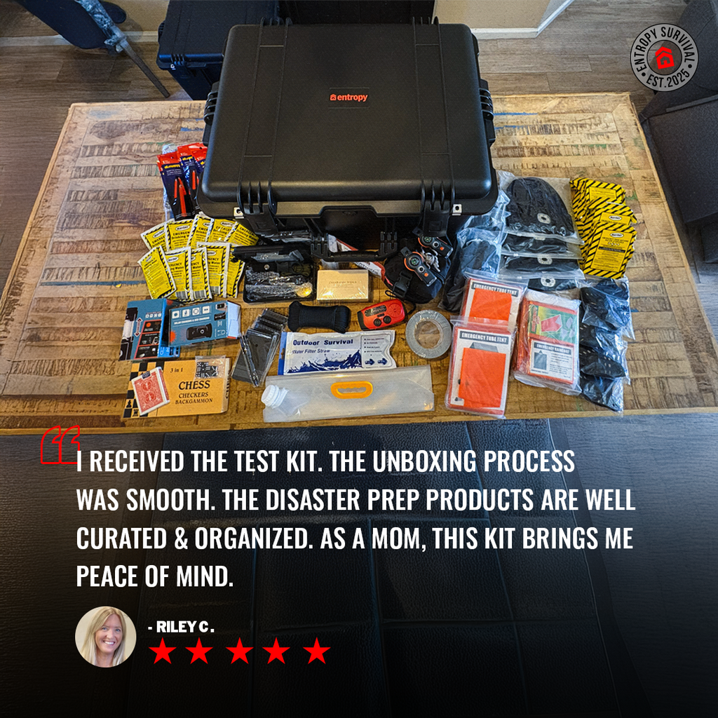 The Safe House Survival Kit | 72-Hour Family Emergency Kit Entropy Survival