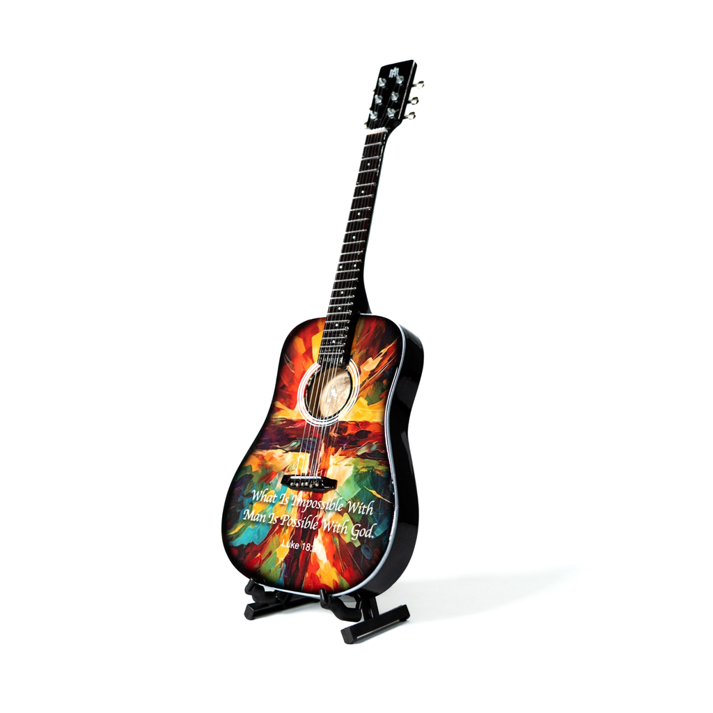 Luke 18:27 Collectible Miniature Guitar The Mini Axe
