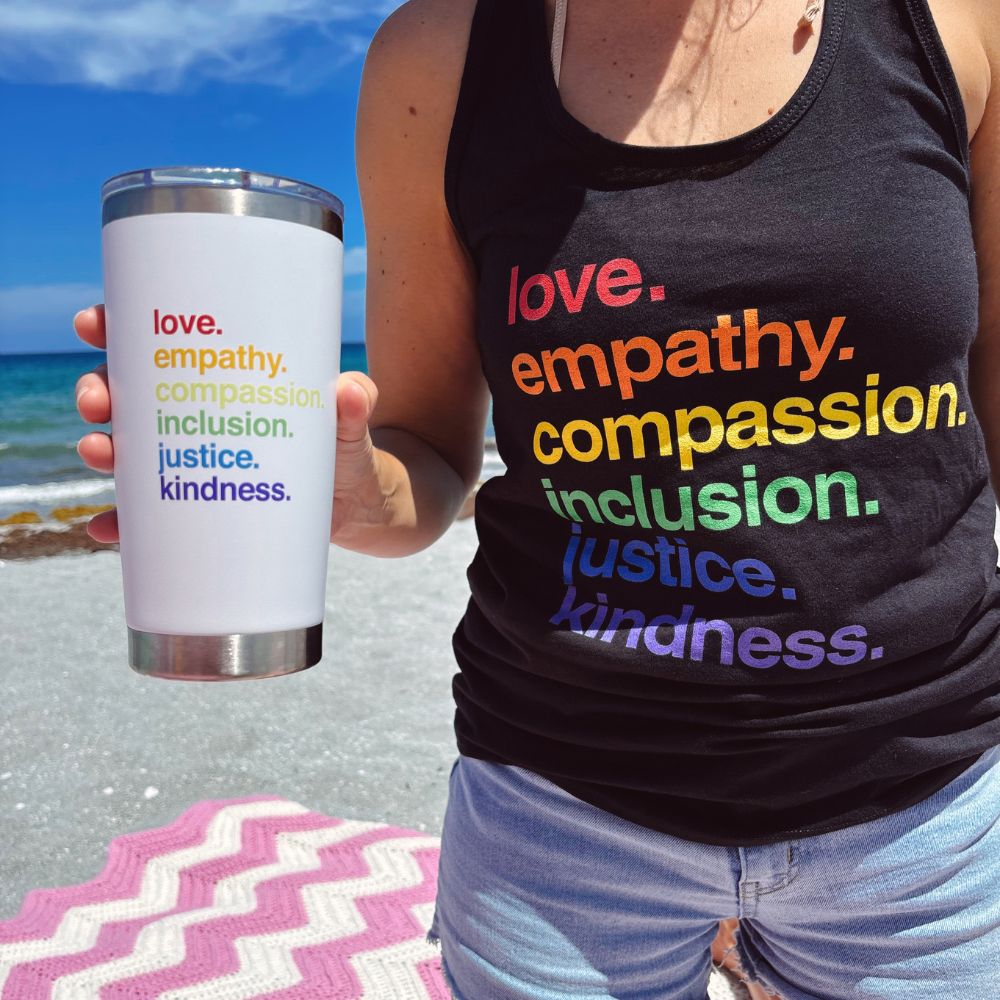 'Kindness Is' Pride Tumbler Kind Cotton