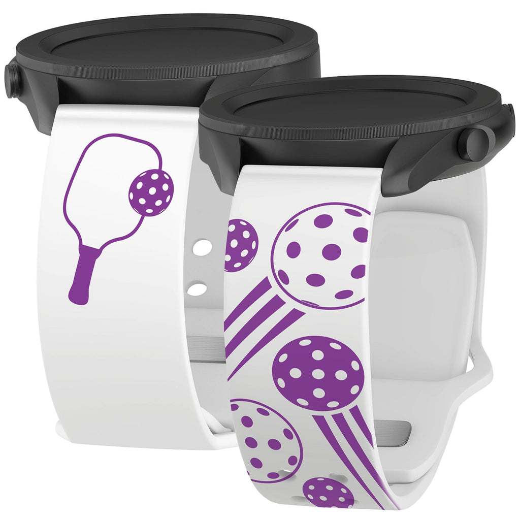 Pickleball Brights HD  Watchband for Samsung, Garmin, Fossil, and More Affinity Bands