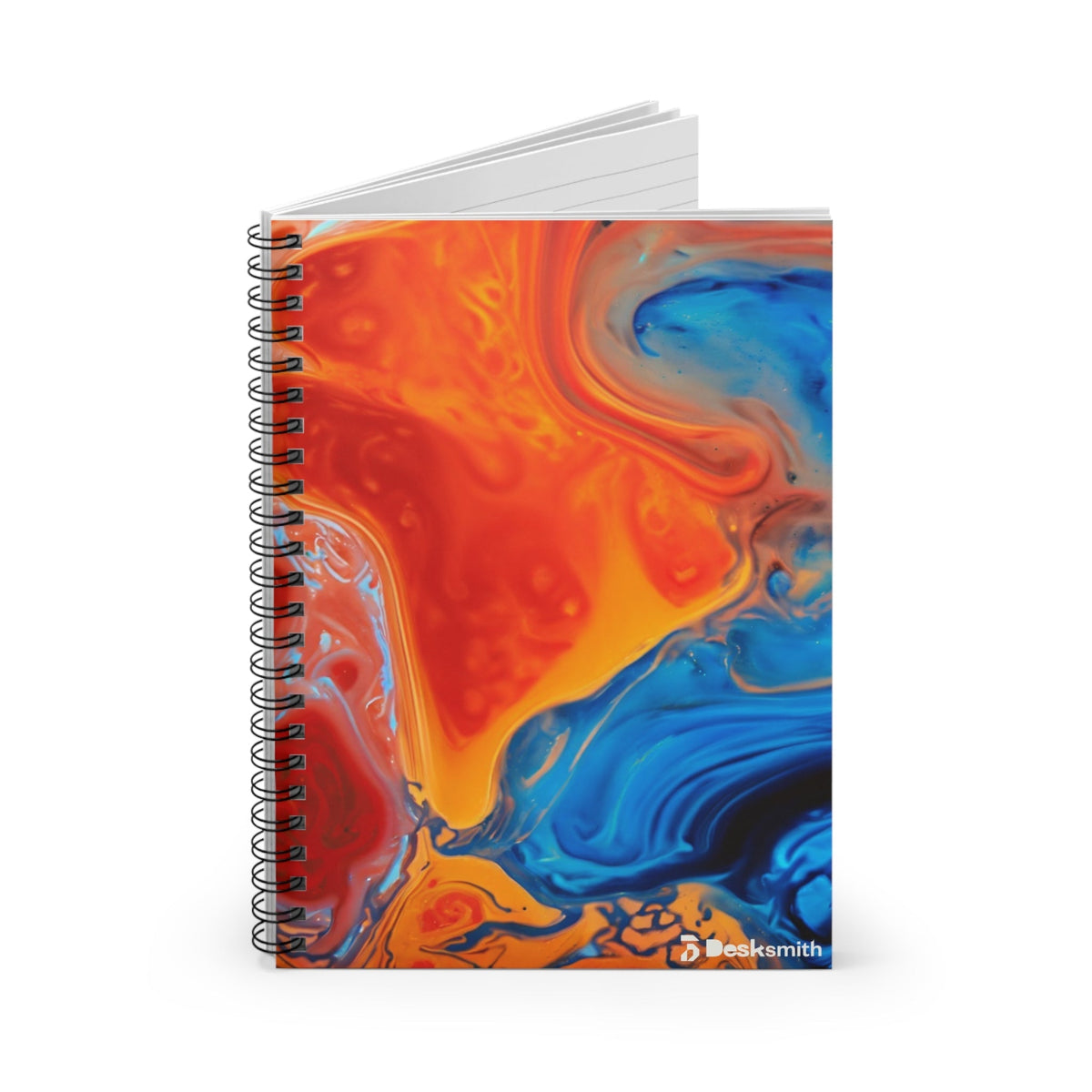 Orange Spiral Notebook - Ruled Line Desksmith