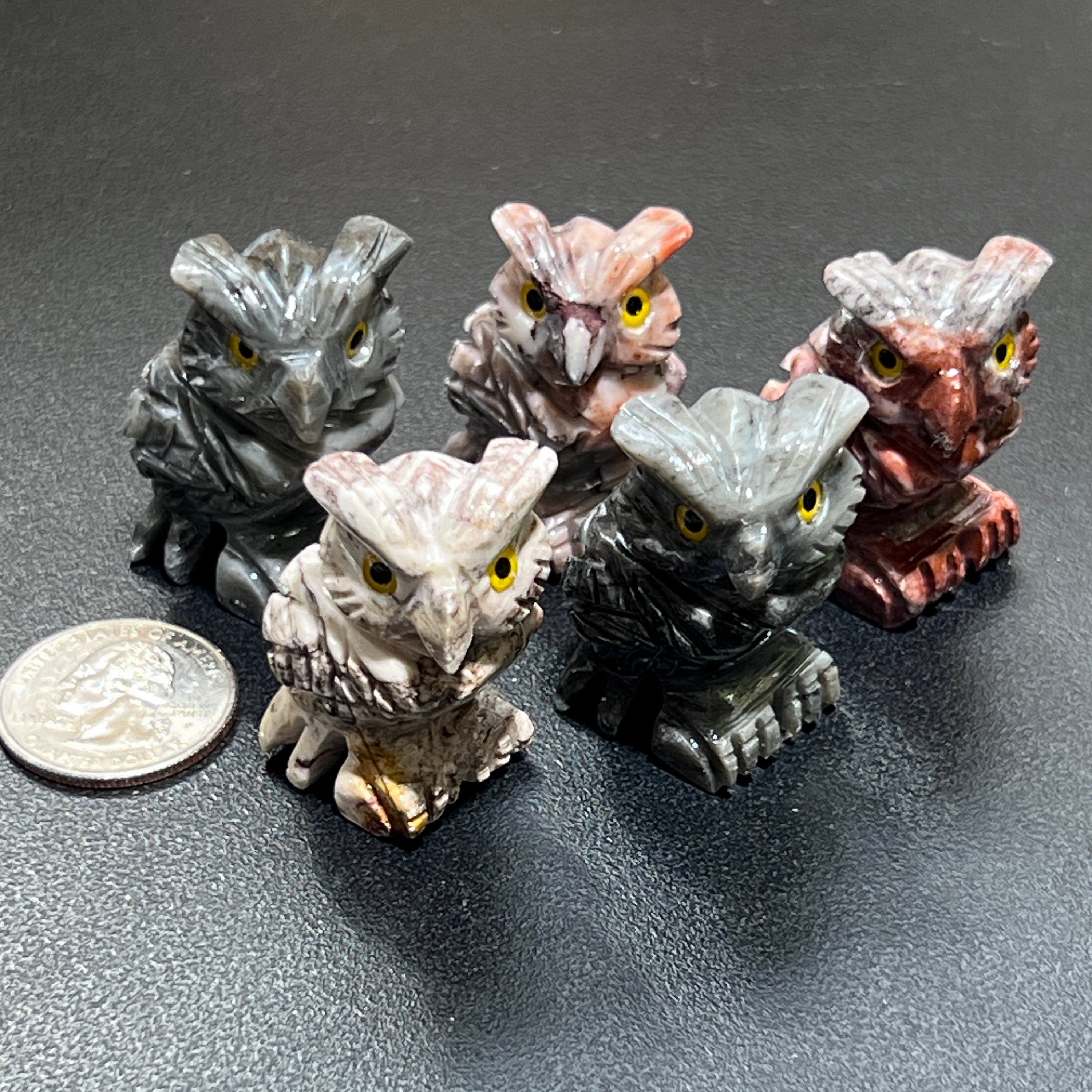 Small Soapstone Animals Carvings (Packs of 10) Wholesale Miniatures Amazing Crystals