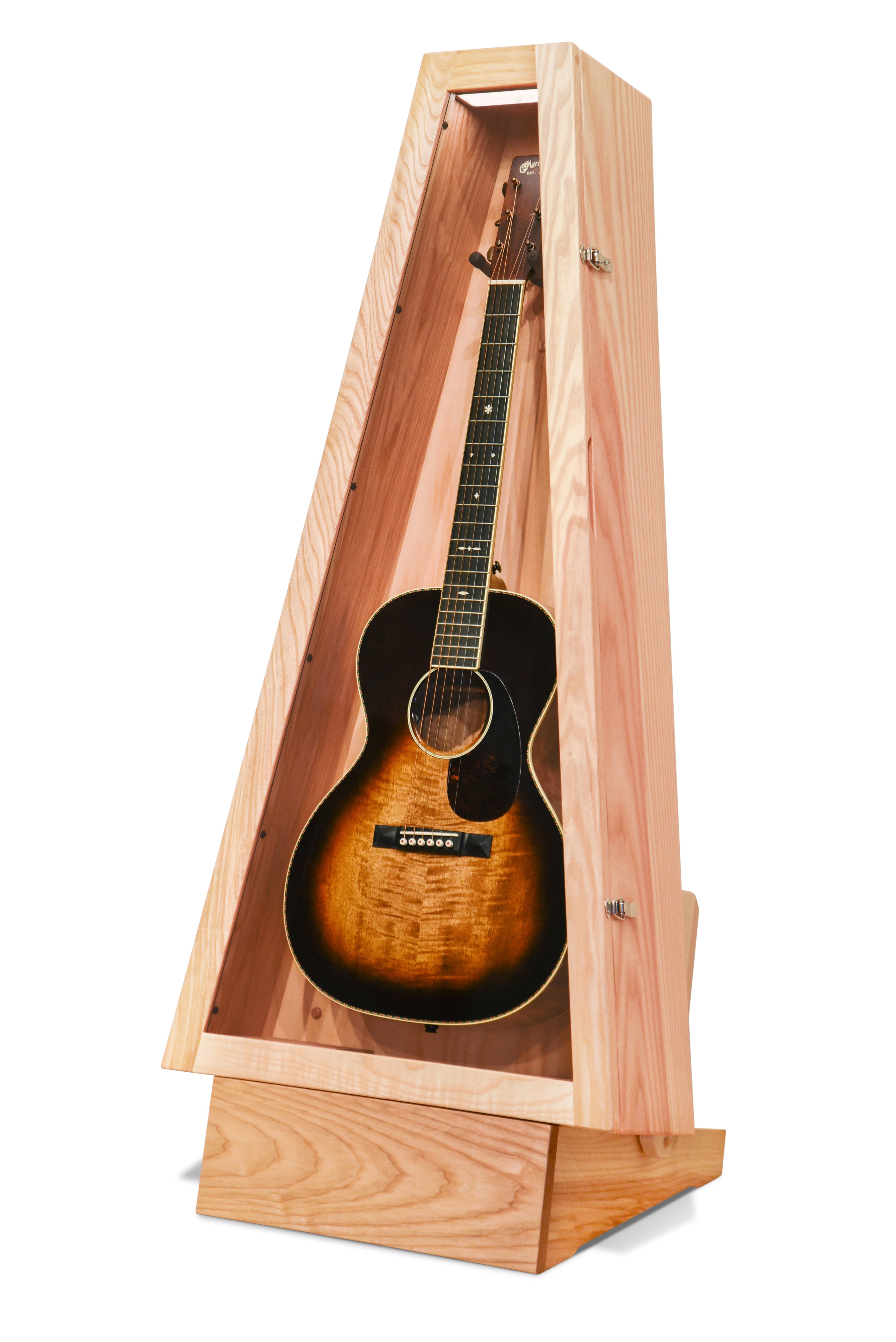 ClimaStand Triangle Humidor with Base - Northern White Ash Acoustic Remedy Cases
