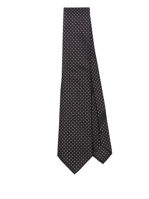 Dolce & Gabbana Men Geometric-Pattern Silk Tie Luosophy