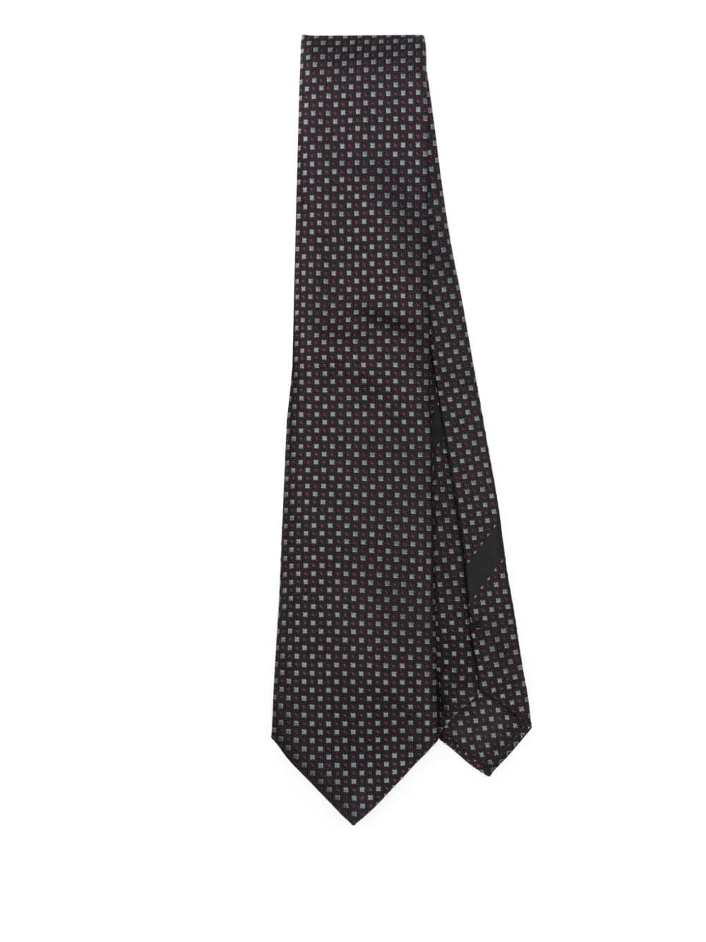 Dolce & Gabbana Men Geometric-Pattern Silk Tie Luosophy
