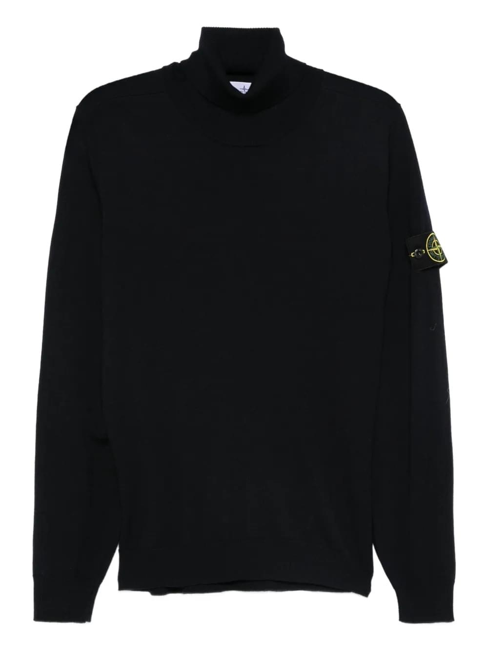 Stone Island Men Ribbed Wool Turtleneck Sweater Luosophy