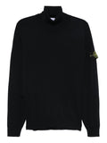 Stone Island Men Ribbed Wool Turtleneck Sweater Luosophy