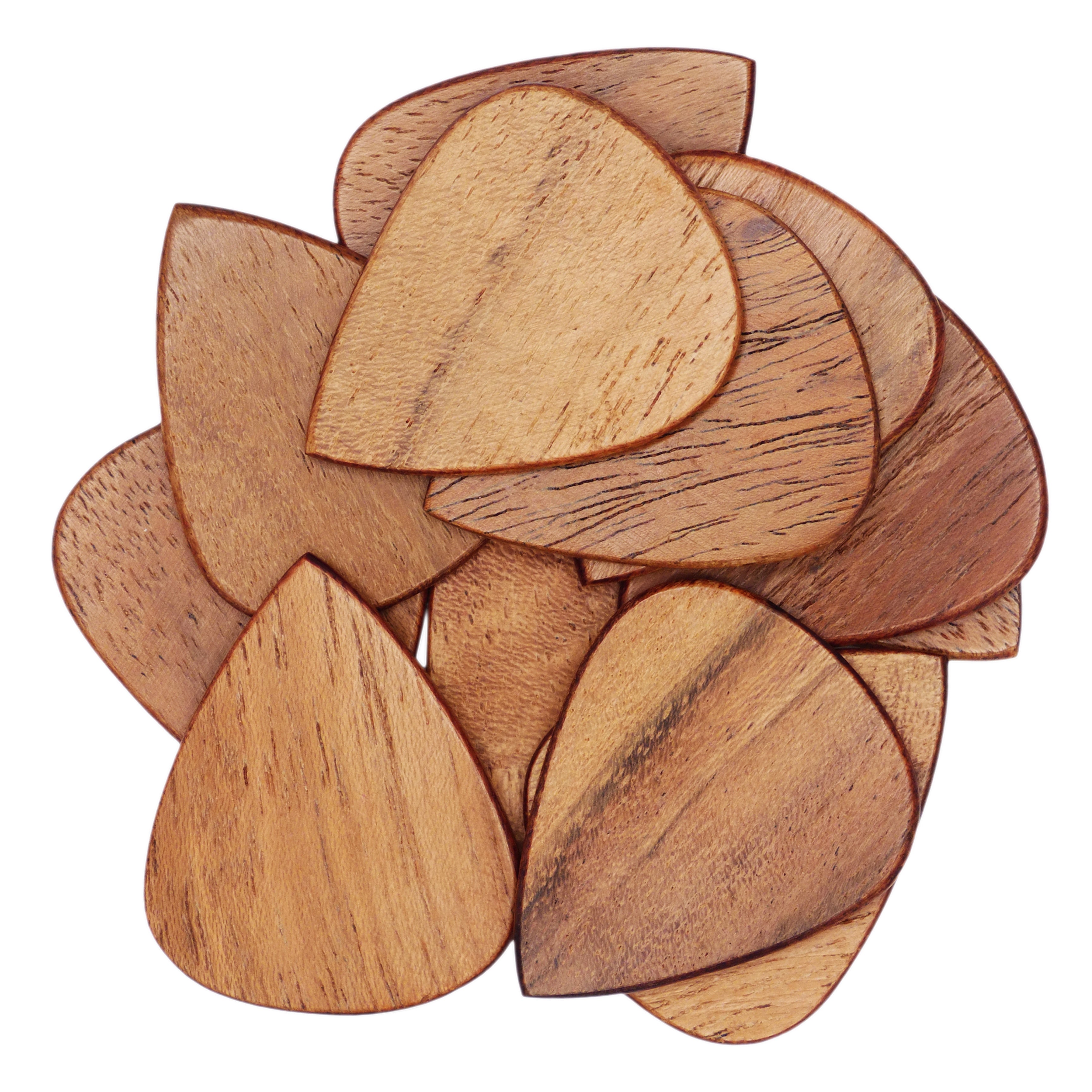 Acacia Wood Guitar Or Bass Pick - 1.5 mm Heavy Gauge - 351 Shape - Natural Finish Handmade Specialty Exotic Plectrum Exotic Plectrums