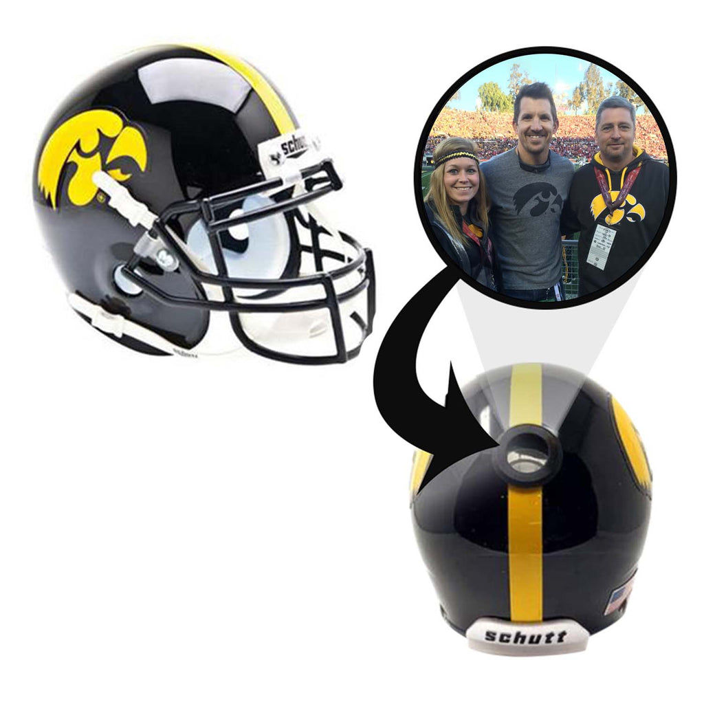 Iowa Hawkeyes College Football Collectible Mini Helmet - Picture Inside - FANZ Collectibles Fanz Collectibles