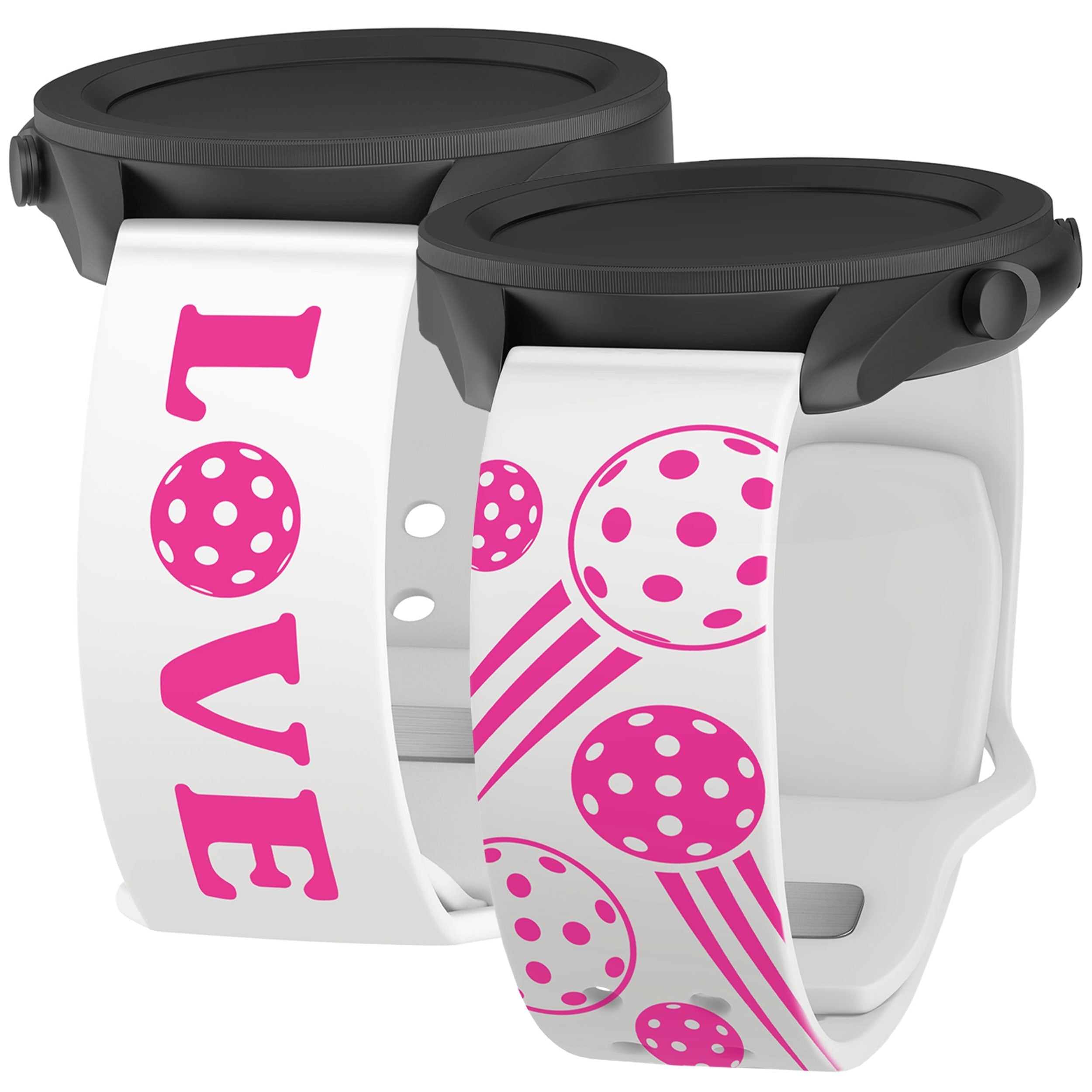 Pickleball Brights HD  Watchband for Samsung, Garmin, Fossil, and More Affinity Bands
