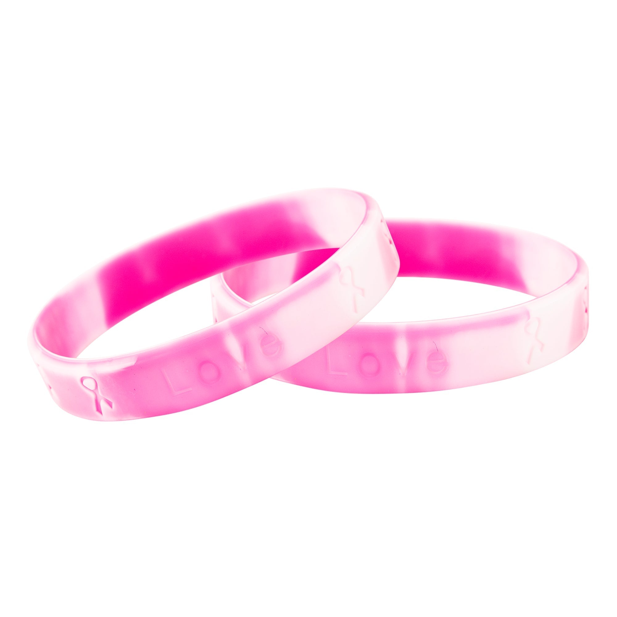 Pink Ribbon Breast Cancer Silicone Bracelets The Awareness Company