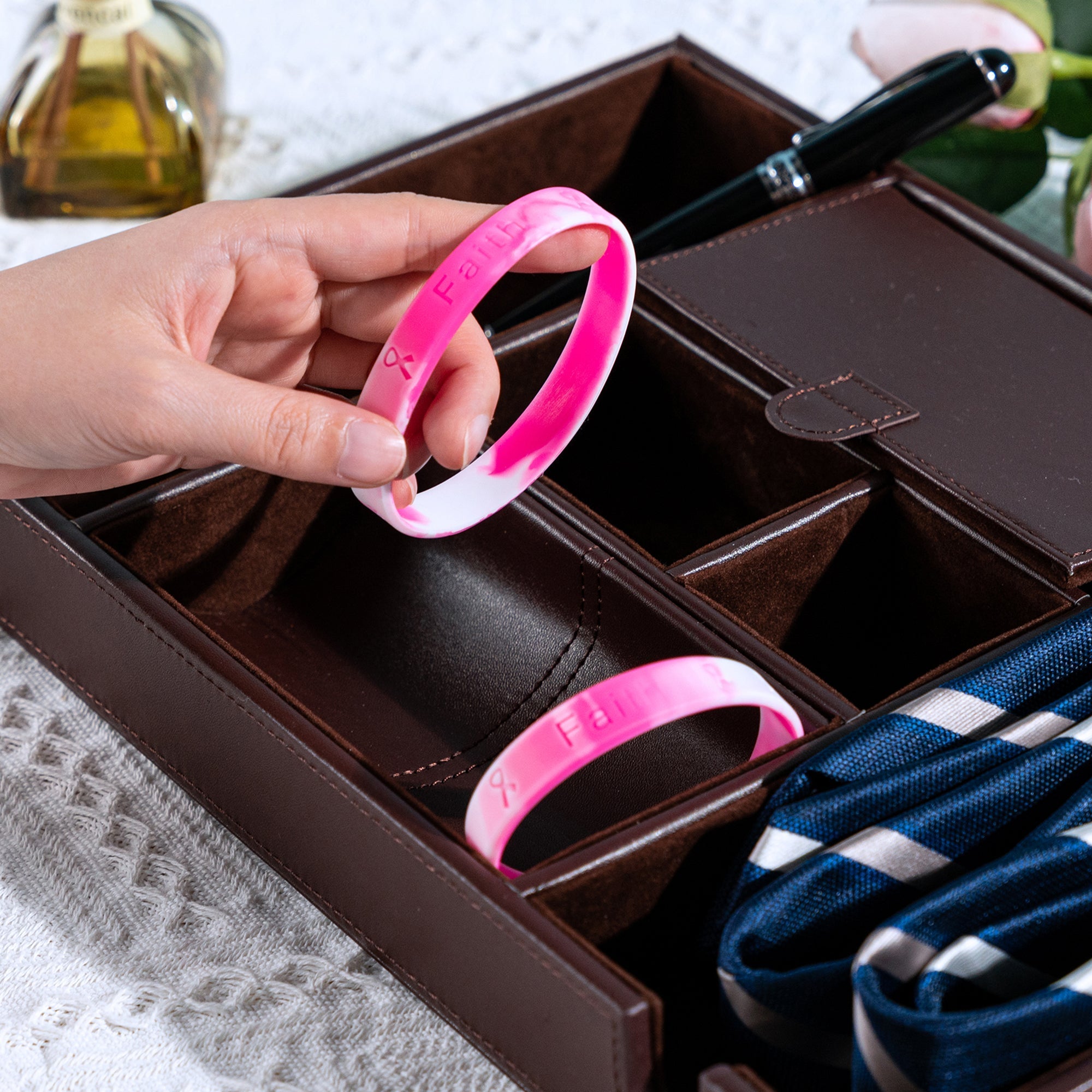 Pink Ribbon Breast Cancer Silicone Bracelets The Awareness Company