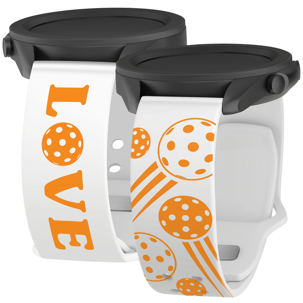 Pickleball Brights HD  Watchband for Samsung, Garmin, Fossil, and More Affinity Bands