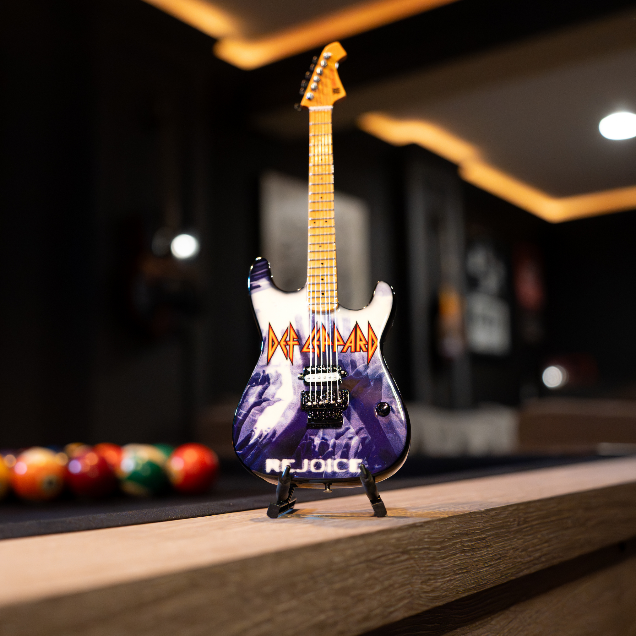 Def Leppard "Rejoice" Collectible Miniature Guitar The Mini Axe