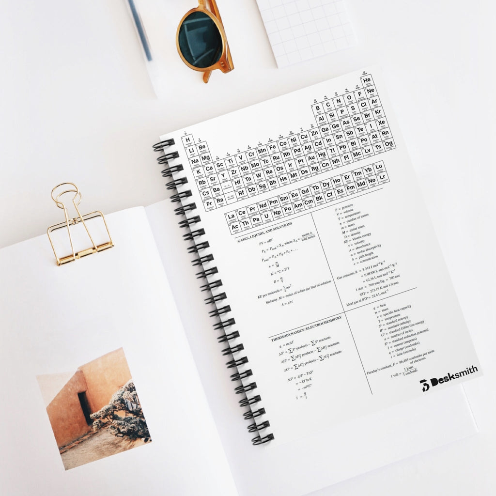 Periodic Table Chemistry Spiral Notebook — Ruled Desksmith