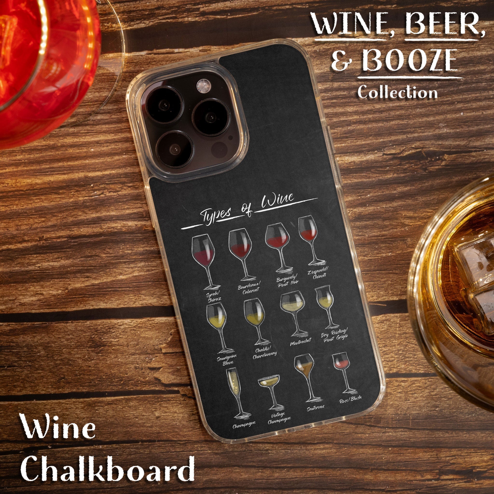 Wine, Beer, & Booze HD Apple iPhone 12 Series Mag-Safe Phone Case Affinity Bands