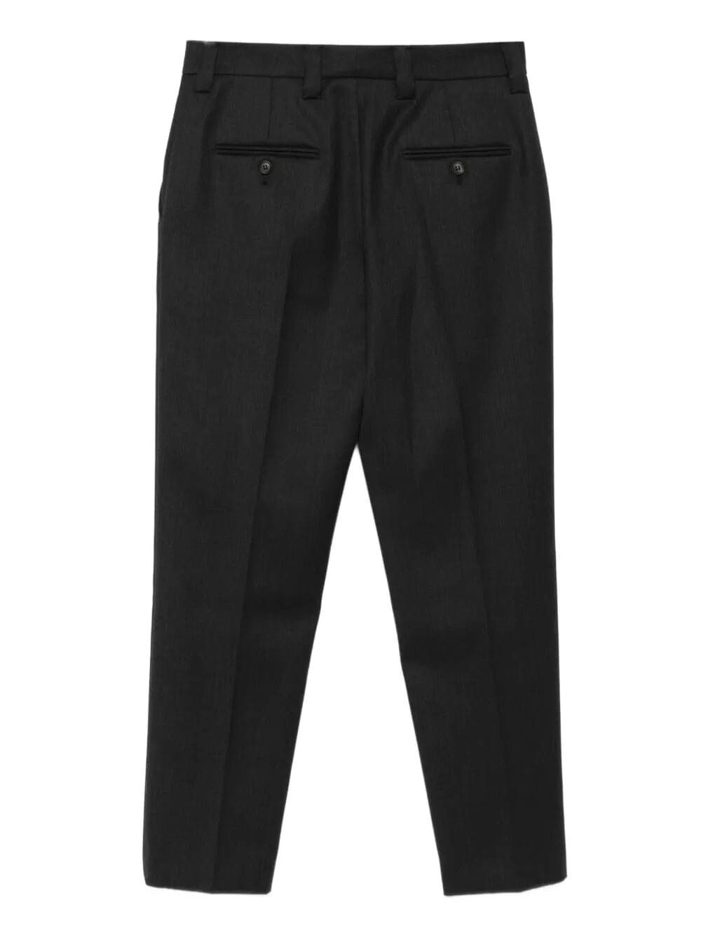 Prada Women Safety-Pin Detail Wool Trousers Luosophy