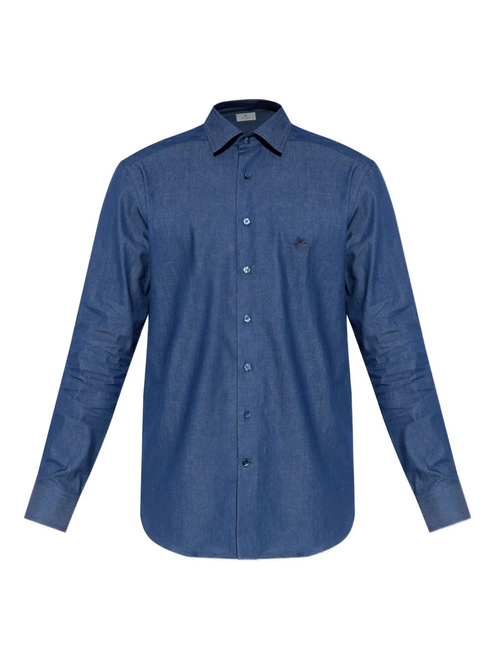 Etro Men Embroidered Logo Cotton Shirt Luosophy