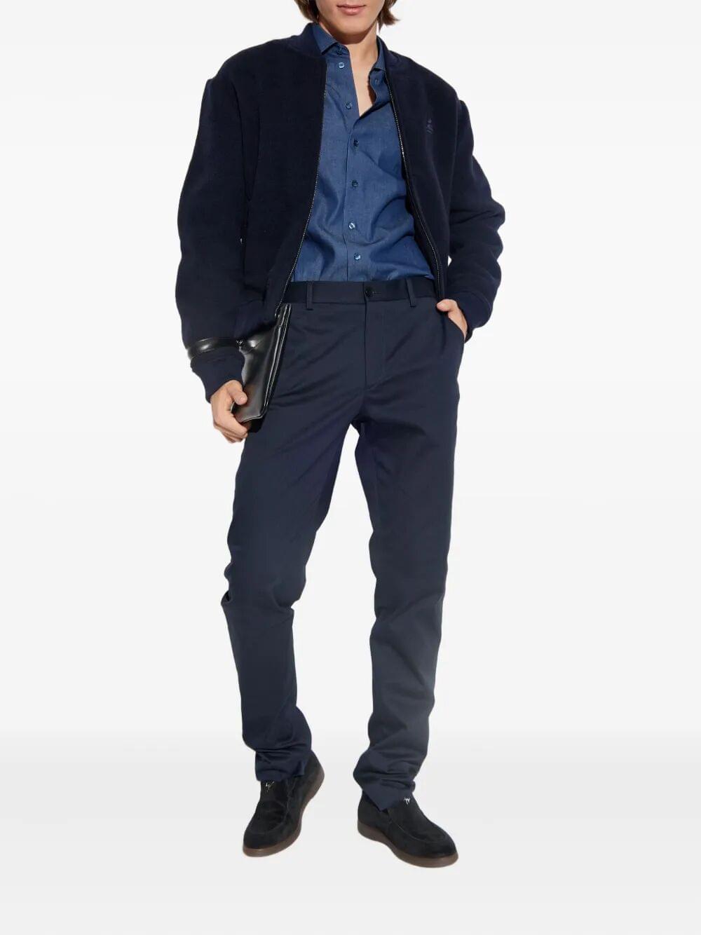 Etro Men Embroidered Logo Cotton Shirt Luosophy