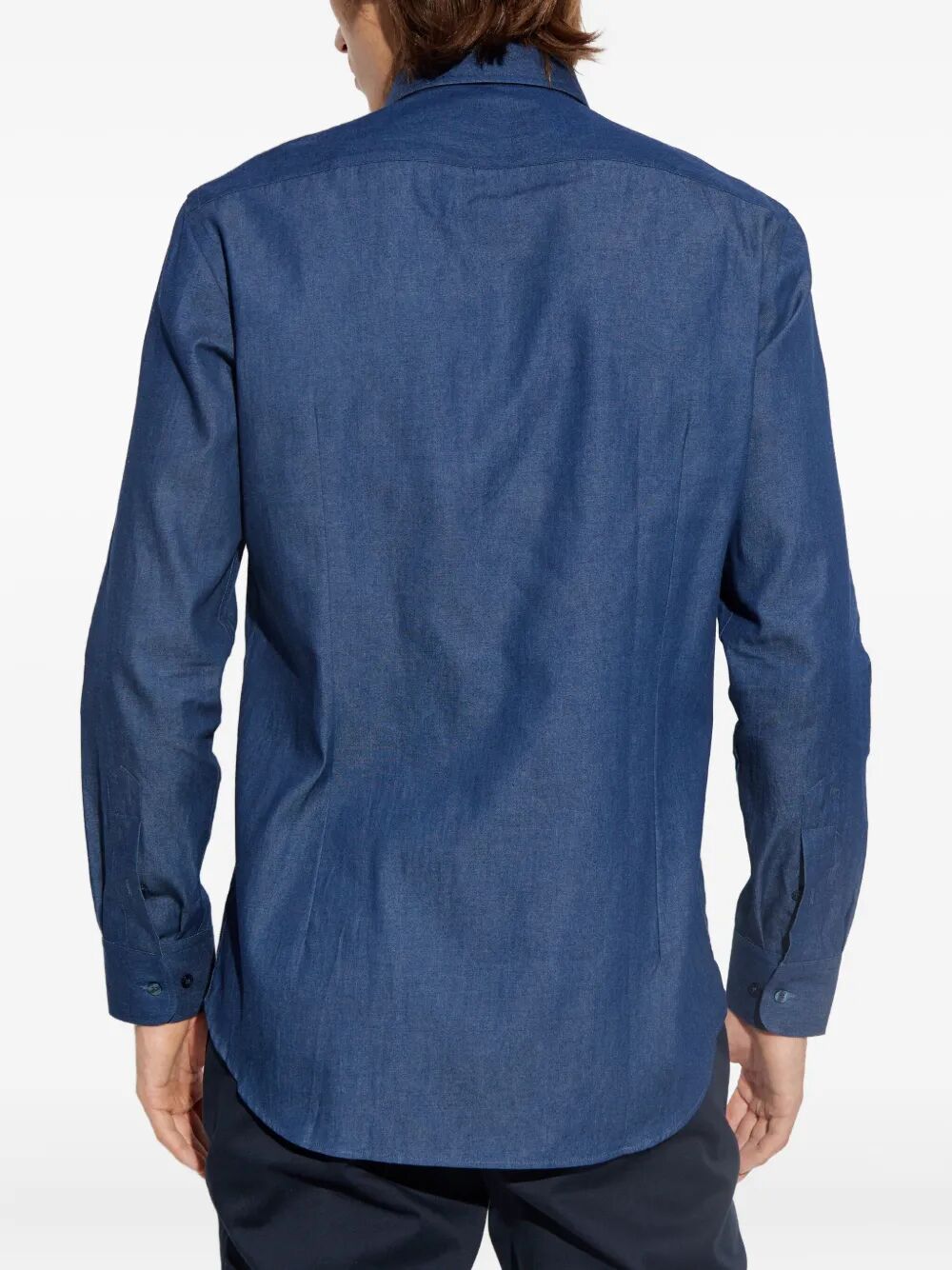 Etro Men Embroidered Logo Cotton Shirt Luosophy