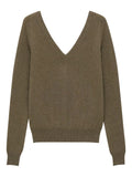 Saint Laurent Women V-Neck Cashmere Sweater Luosophy