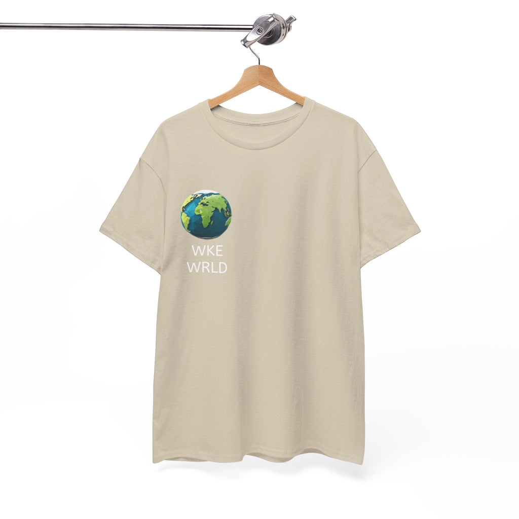 WKE WRLD Eco-Conscious Unisex Heavy Cotton Tee, Earth Day Gift, Nature Lover Shirt, Sustainable Fashion, Unisex Graphic Tee The Vibez Shop