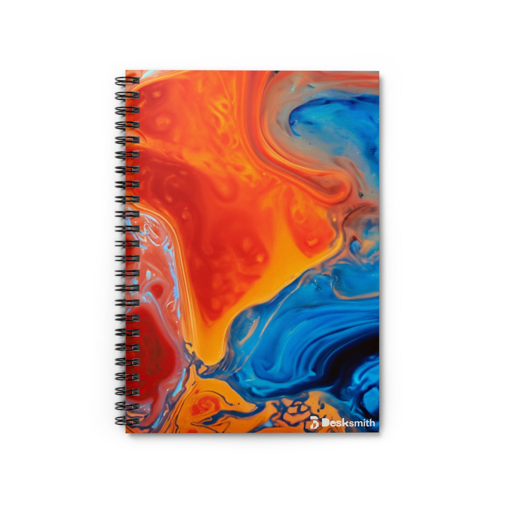 Orange Spiral Notebook - Ruled Line Desksmith