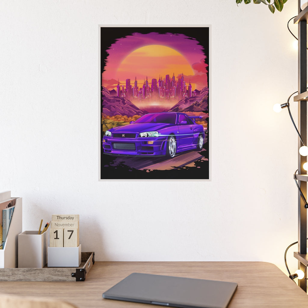 Nissan Skyline GT-R Poster Desksmith
