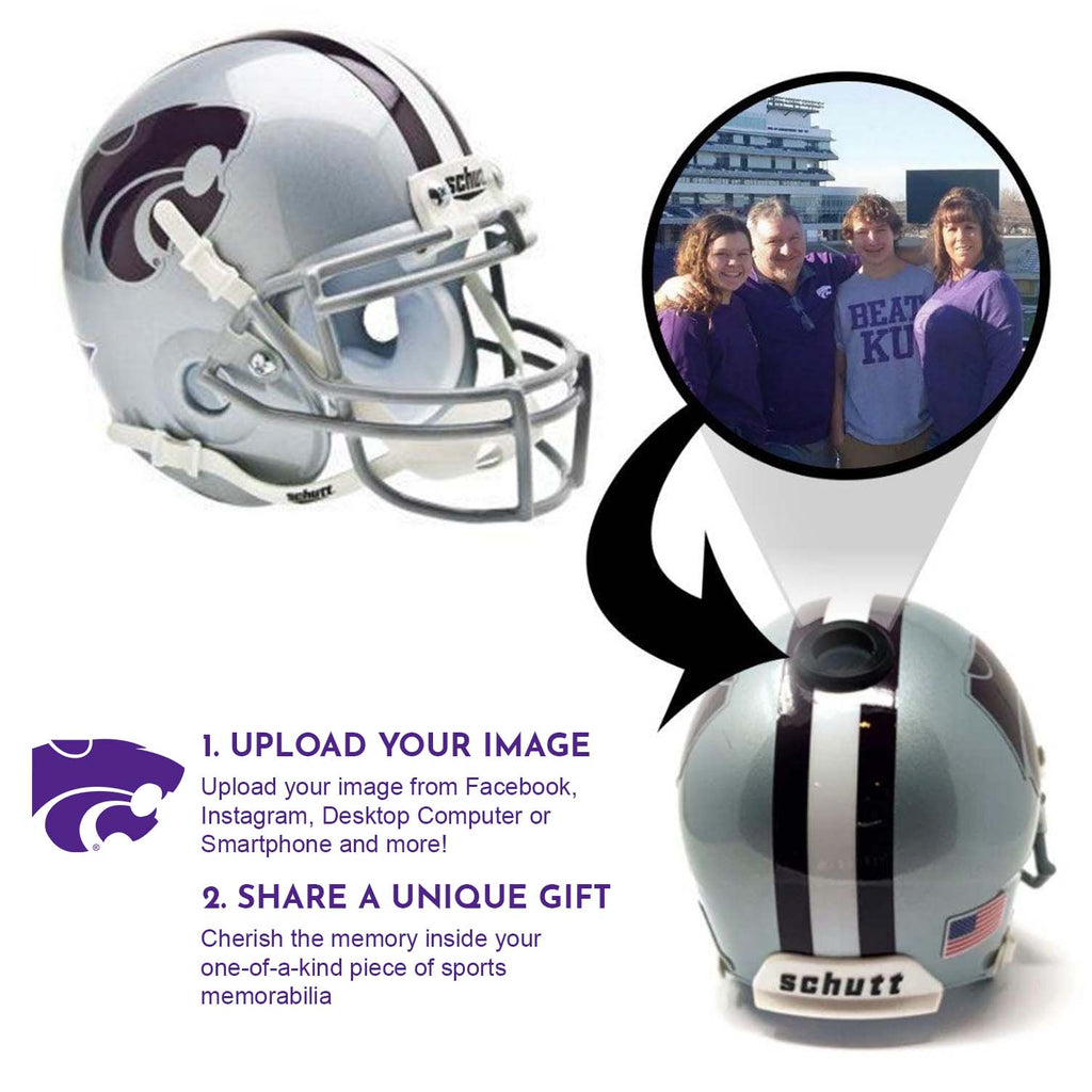 Kansas State Wildcats College Football Collectible Mini Helmet - Picture Inside Fanz Collectibles