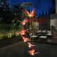 Solar Powered LED Wind Chime Light Hanging Color-Changing Yard Garden Butterfly Lamp Decor