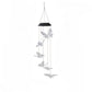 Solar Powered LED Wind Chime Light Hanging Color-Changing Yard Garden Butterfly Lamp Decor