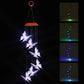 Solar Powered LED Wind Chime Light Hanging Color-Changing Yard Garden Butterfly Lamp Decor