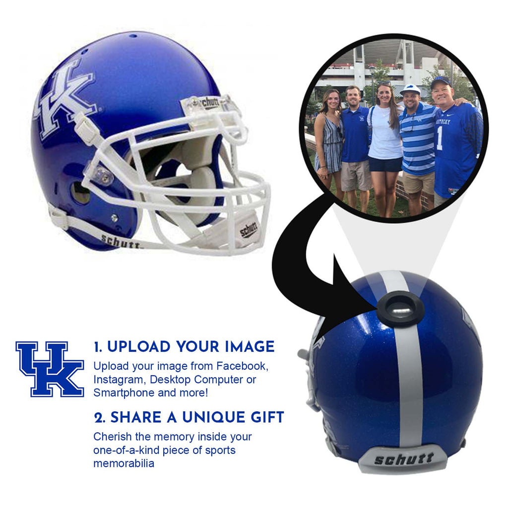 Kentucky Wildcats College Football Collectible Mini Helmet - Picture Inside Fanz Collectibles